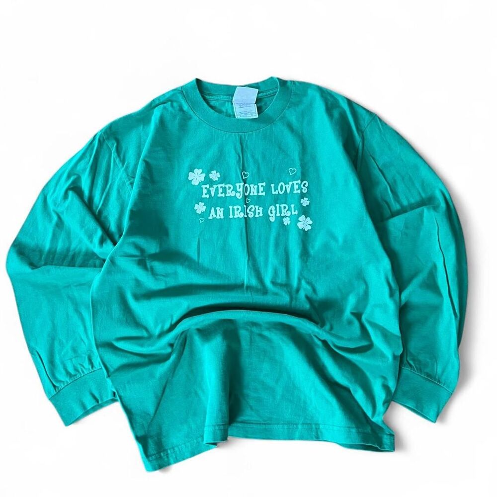 Aaa Women's Green and Blue Shirt
